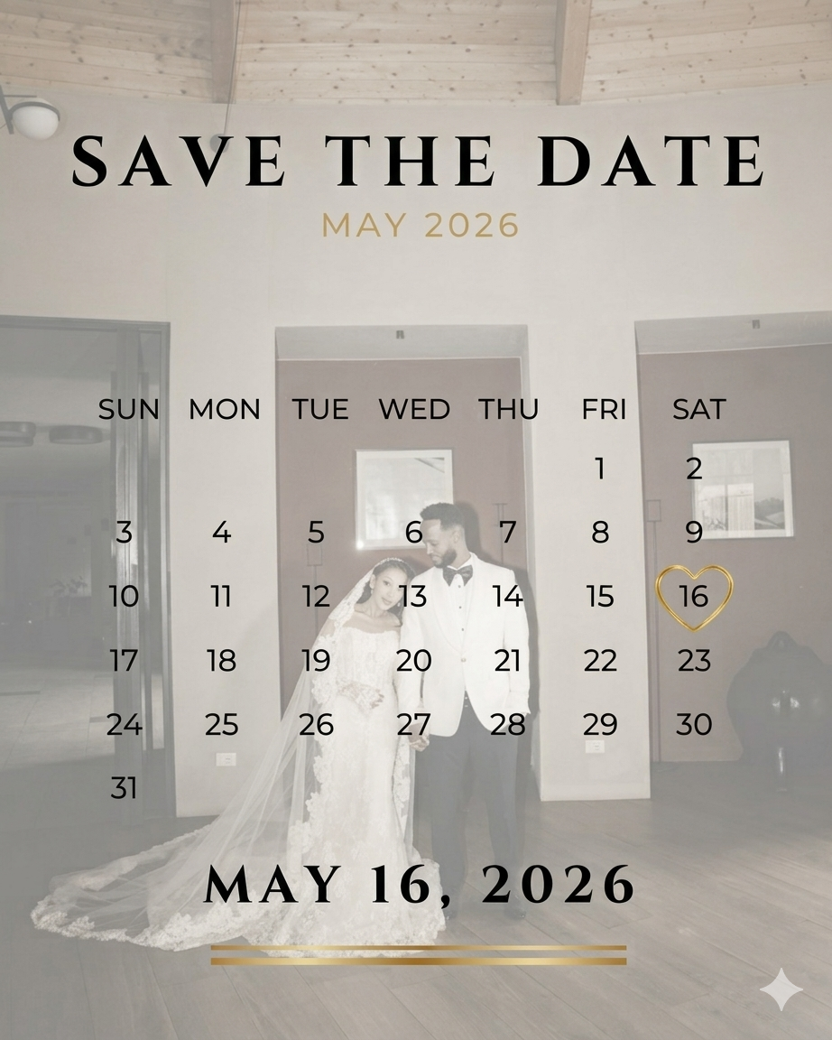 Save the date May 16, 2026